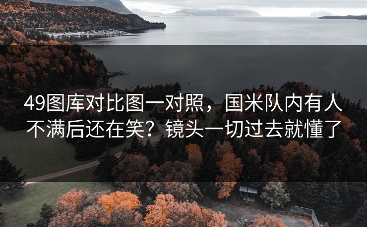 49图库对比图一对照，国米队内有人不满后还在笑？镜头一切过去就懂了